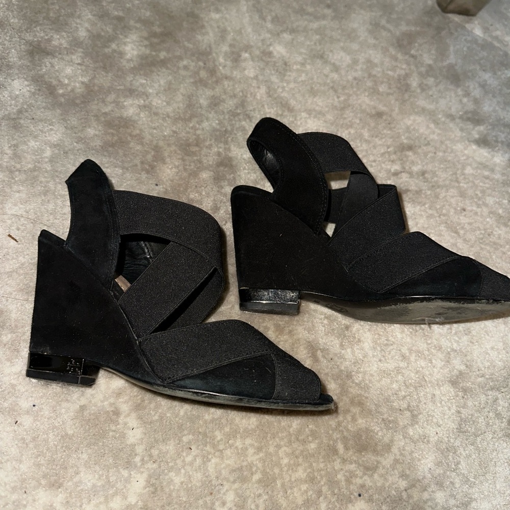 Tory Burch Velvet Holiday Wedges